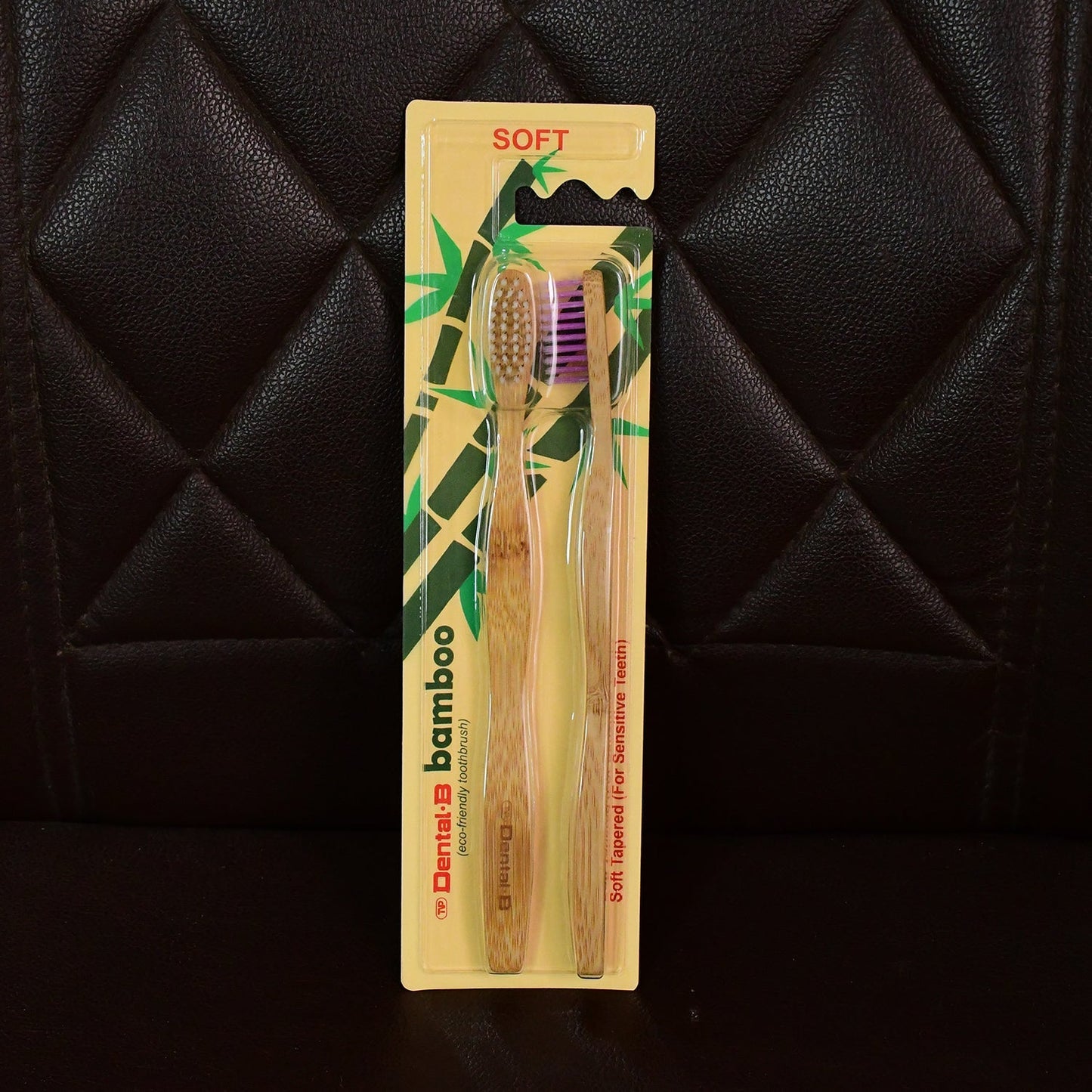 Women Bamboo Toothbrush Set Soft Bristles Eco Friendly Biodegradable (2 Pc)