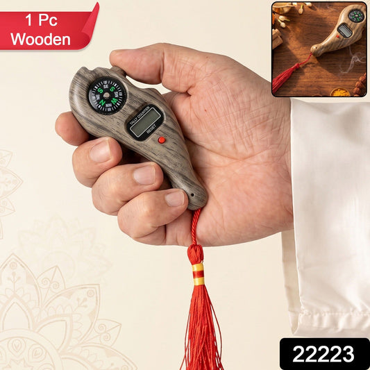 Digital tasbih finger counter with LCD display and compass