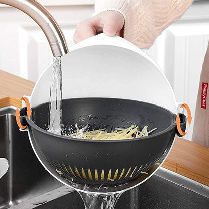 Draining bowl for fruits and vegetables