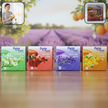 Pack of mixed fragrance air freshener blocks for home and office