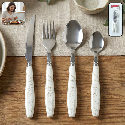 Elegant stainless steel cutlery with stylish handles