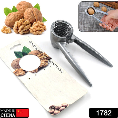 Sturdy walnut clamp plier showcasing its robust die-cast alloy construction for cracking various nuts.