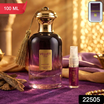 Elegant Velvet Oud luxury perfume bottle design