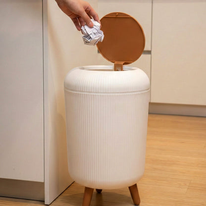 Compact plastic mini dustbin ideal for home waste disposal