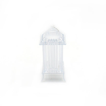 Crystal candle light with a realistic LED flickering effect, ideal for parties.