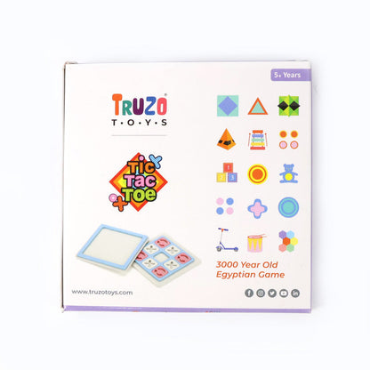 Tic Tac Toe puzzle game played indoors with family