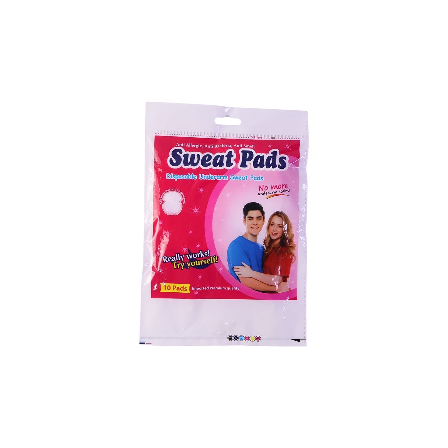 Sweat pad protecting shirt fabric from sweat stains