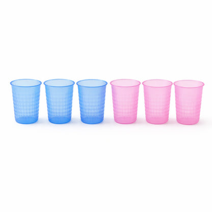 Close-up of durable plastic beverage glasses