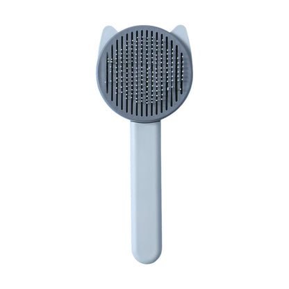 Efficient pet shedding comb tool with ergonomic handle