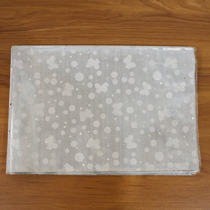 Decorative silver gift wrapping sheets for festive and special occasion gifts