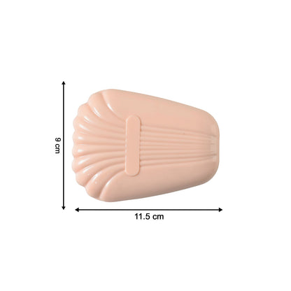Beauty brush kit with protective storage case and mirror