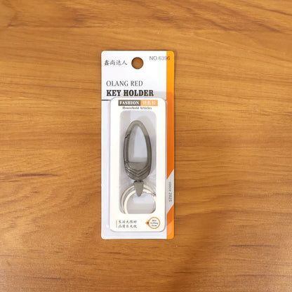Portable metal key holder for keys