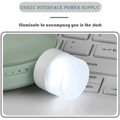 USB laptop accessory combo pack including LED light and fan
