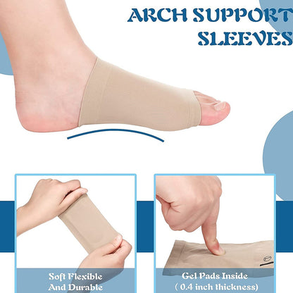 Retail packaging for the Velvet Wheels Arch Support Sleeve, indicating a 1-pair value pack.