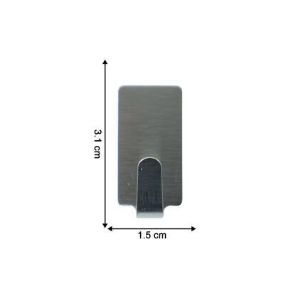 Hanger style stick on adhesive wall hooks