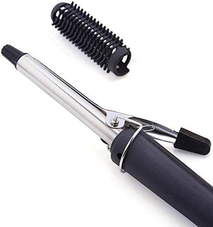 Black Hair Curling Iron rod with safety pilot light.