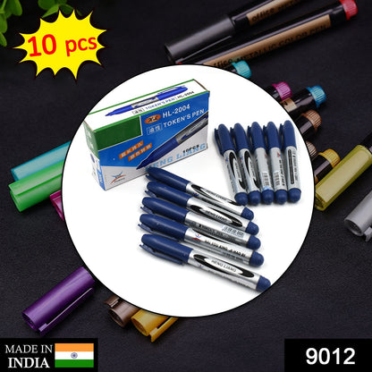 Close-up of blue permanent markers, perfect for crisp lines on whiteboards.