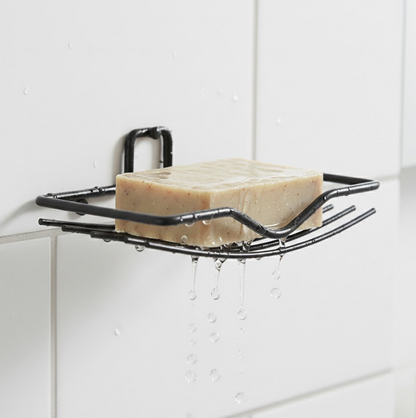 VelvetBubbles 2-piece wall mount soap rack set for bathroom organization.