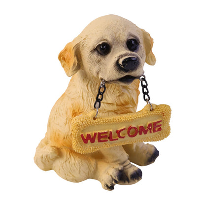 Home decor resin dog statue for entrance or table