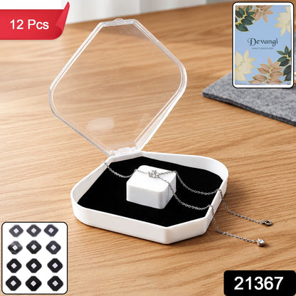 Jewellery Storage Box Set – 12 Pc Soft Cushion Display