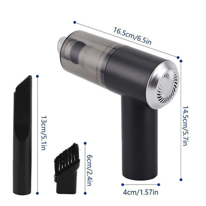 Retail packaging of the 3-in-1 portable vacuum cleaner.
