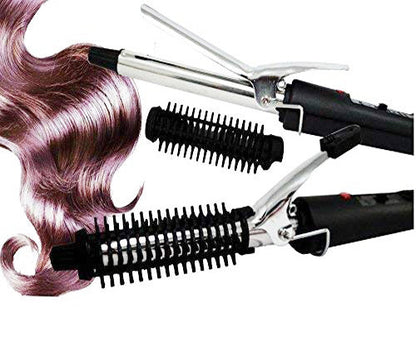 Sleek black Hair Curling Iron with barrel for easy styling.