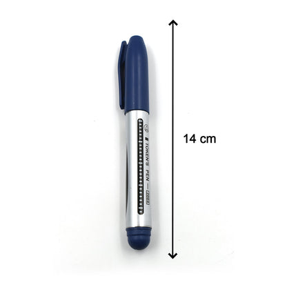 Versatile blue permanent markers, suitable for various school supplies needs.
