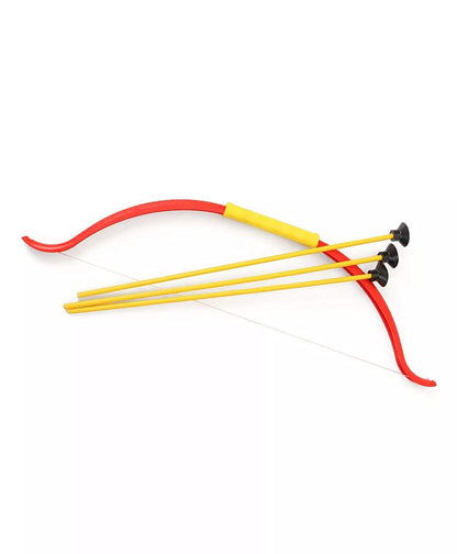 Kids Archery Set with bow, three suction cup arrows, and quiver for practice.