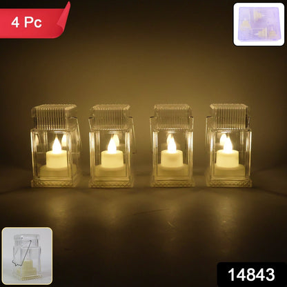Mini lantern shaped battery operated LED decorative candle lamp