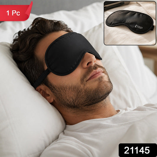 Men Sleeping Eye Mask Light Blocking Soft Adjustable for Sleep Travel (1 Pc)