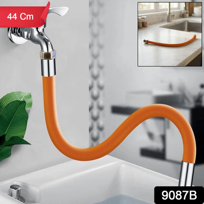 Silicone faucet extension hose for plumbing needs