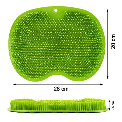 Size guide showing dimensions of silicone bath massage cushion