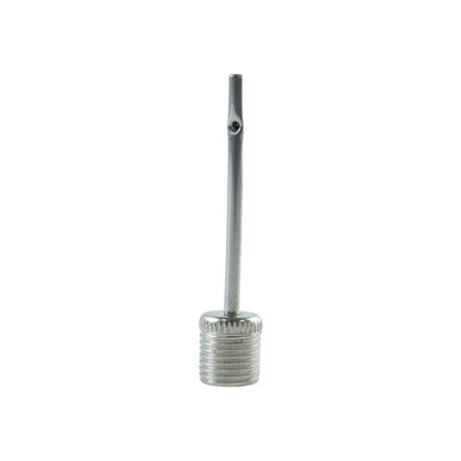 Silver air needle adapter for inflating sports balls