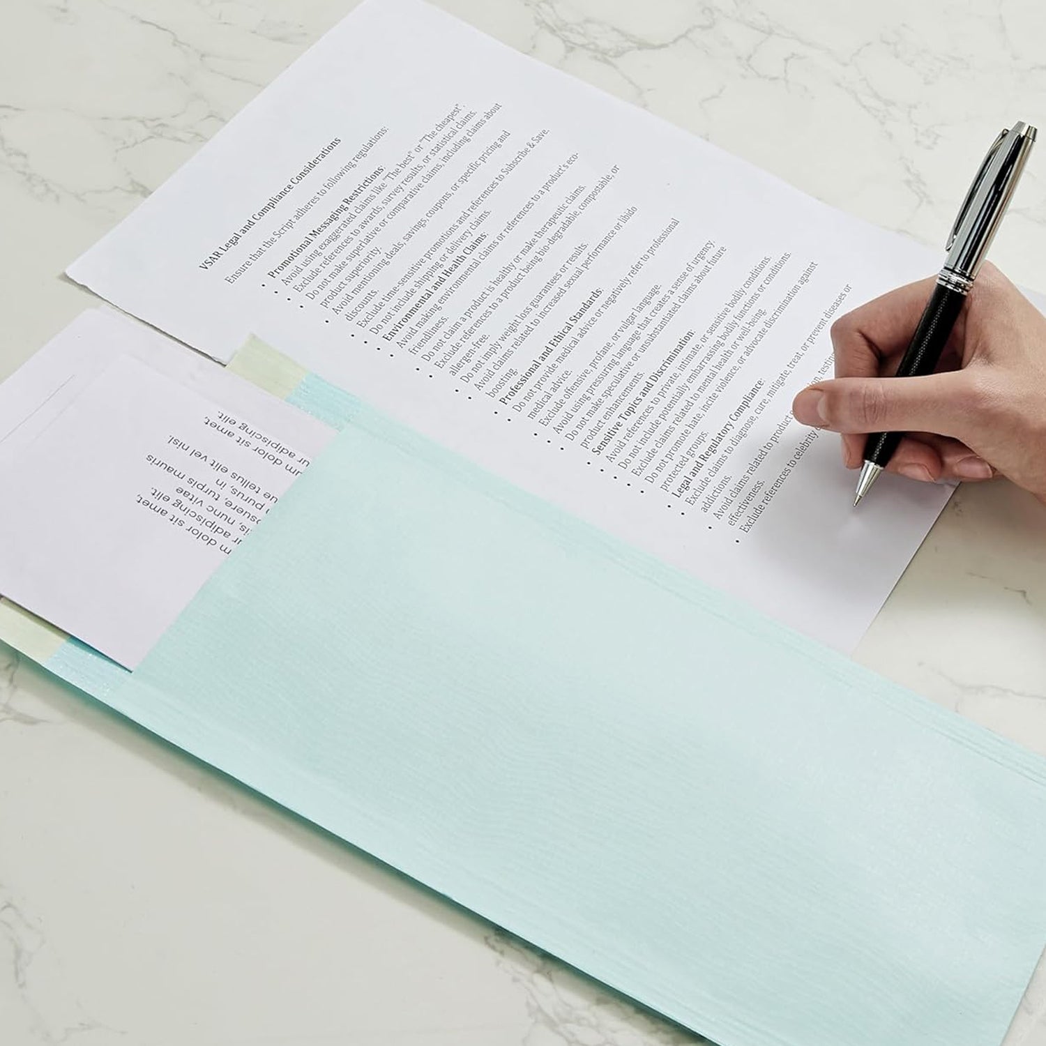 Multiple Polynet premium card envelopes stacked together