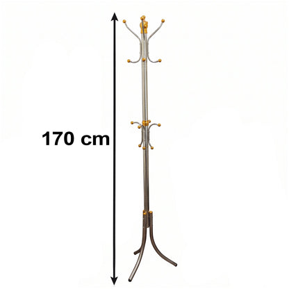 Multi Hook Metal Cloth Hanger Stand for Clothes Organisation at Home (1 Pc)