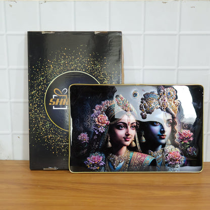 Premium Radha Krishna religious wall decor for auspicious spaces