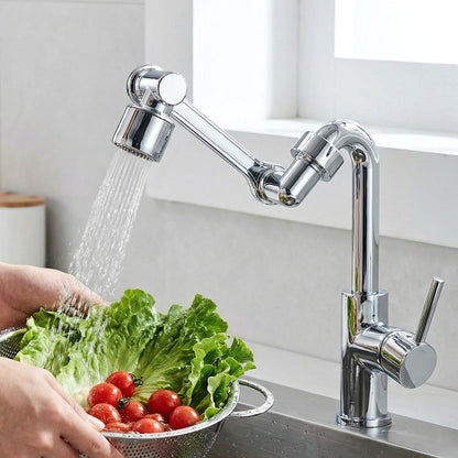 Rotating water saver tap extender for efficient cleaning