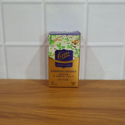 Brewed Ashwagandha Spiced Green Tea in a cup