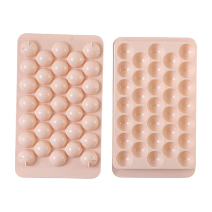 Round ice cube tray with lid