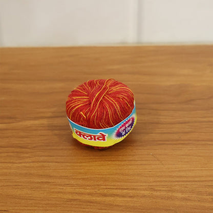 Traditional cotton moli used in Hindu worship practices