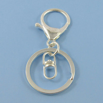 Secure key ring with silicone wrist strap