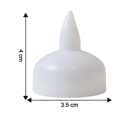 Round LED flameless tealight candles set placed to enhance home decor ambiance