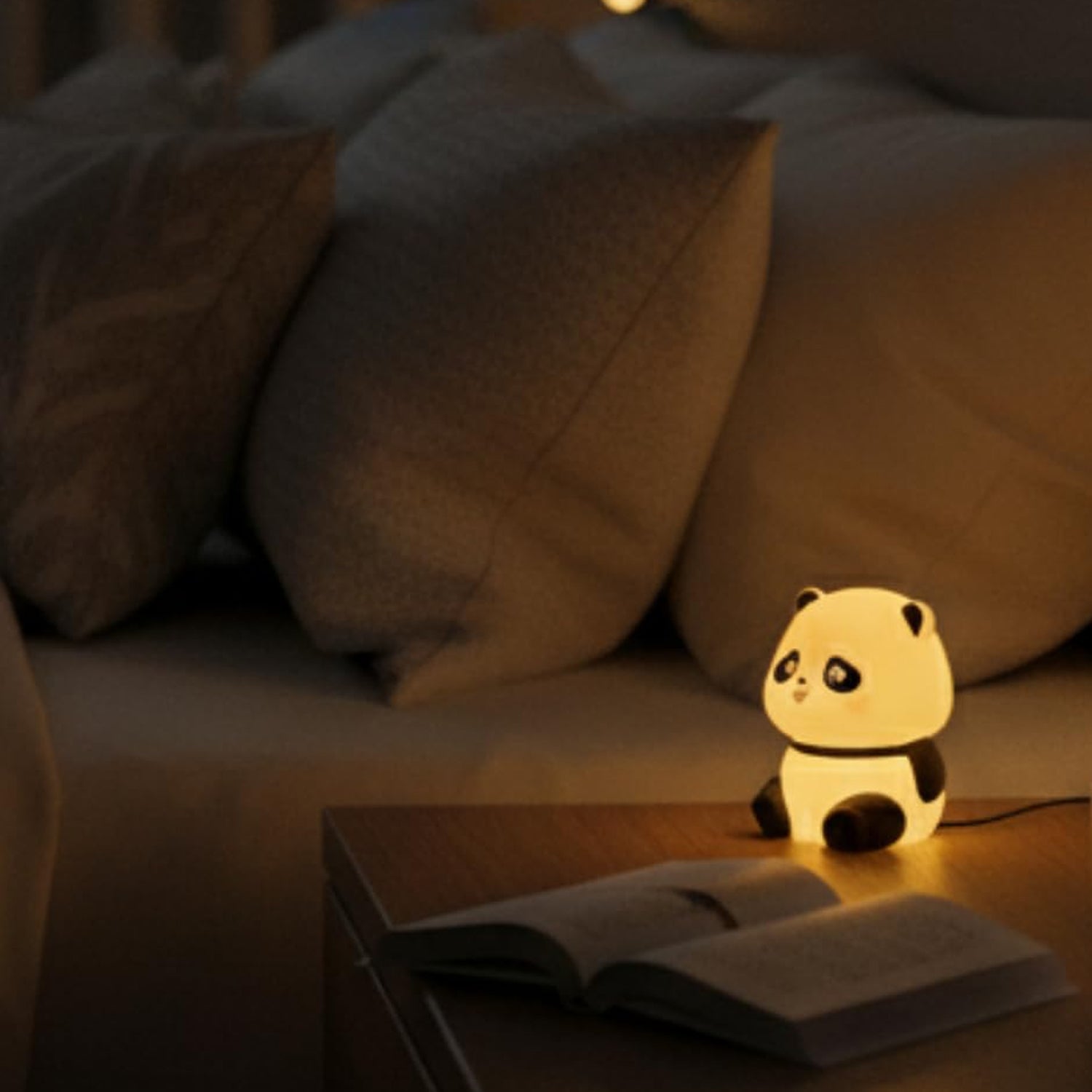 Panda table night light lamp for kids room