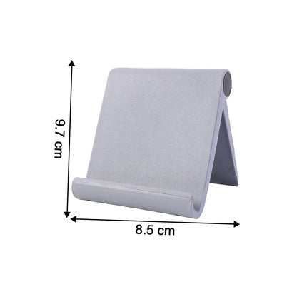Foldable desktop mobile stand folded flat for portability