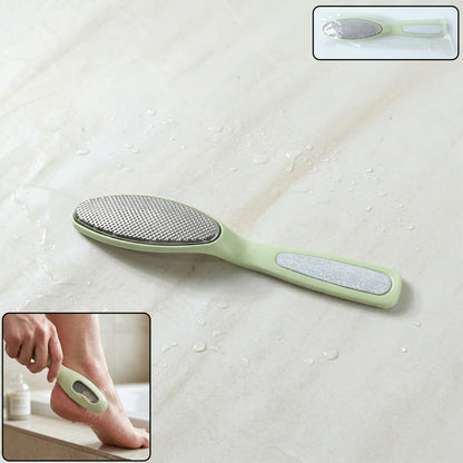 Dual sided pedicure foot file with ergonomic handle for effective foot care