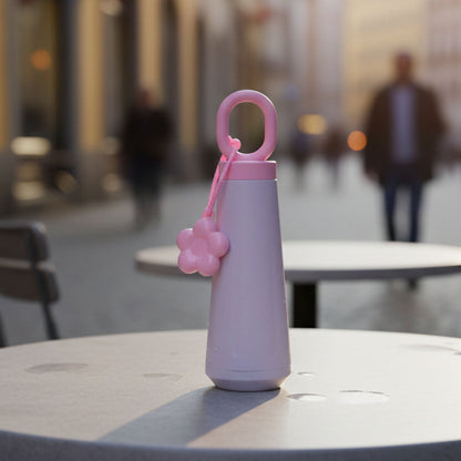 Close-up of leak-resistant cap on 450ML portable water bottle