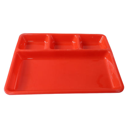 Multipurpose food tray with multiple compartments and durable plastic