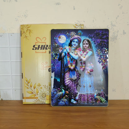 Decorative Radha Krishna framed artwork for living room
