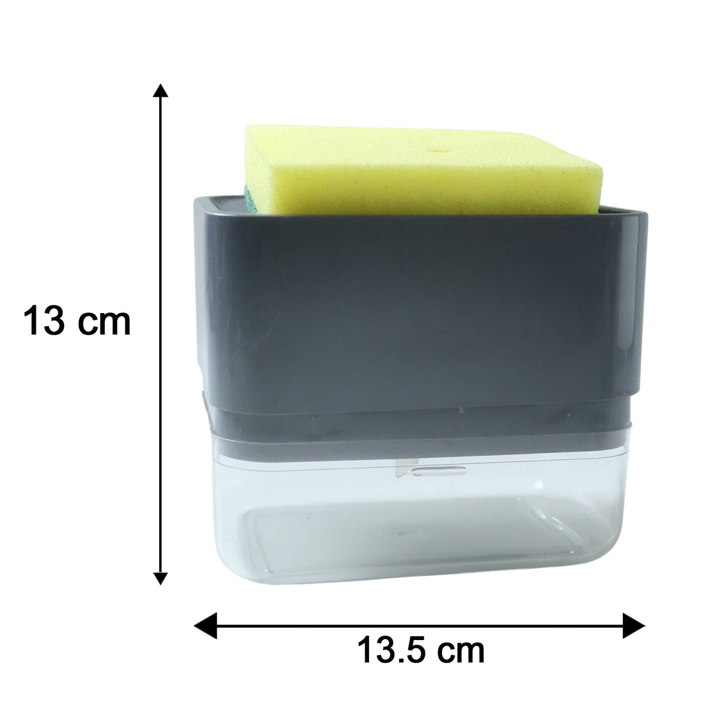 Kitchen sink organizer with soap and sponge holder