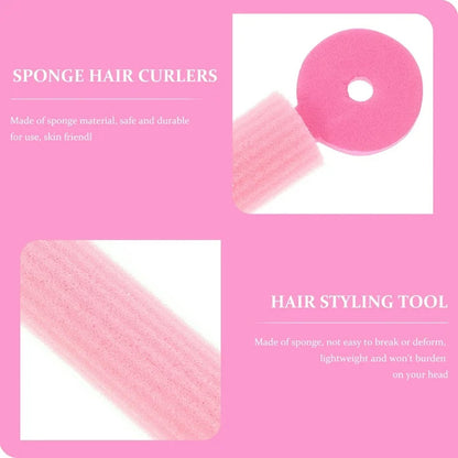 DIY hair styling foam rollers for non-heated curls